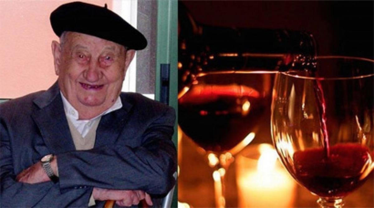 107-year-old credits long life to red wine